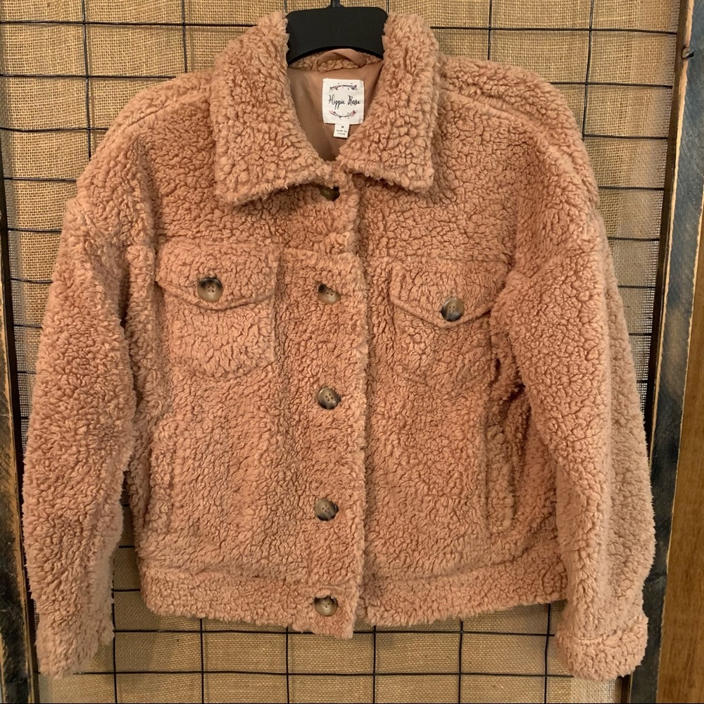 Hippie Rose Teddy Jacket